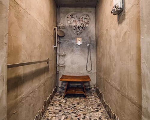 Custom walk-in shower